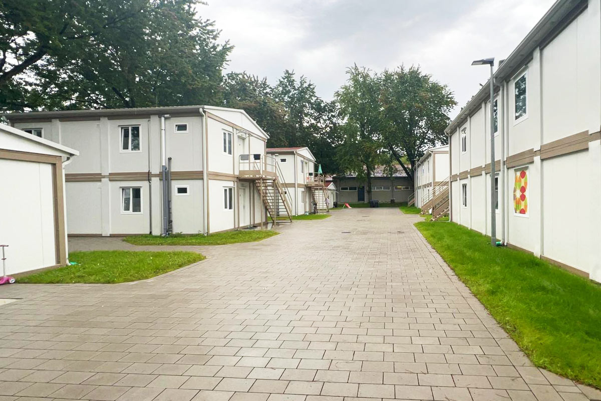 Flüchtlingscontainer