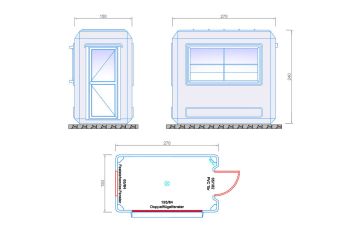 Pförtnerhaus mit 4,05 m²