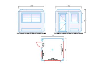 Pförtnerhaus mit 7,29 m²