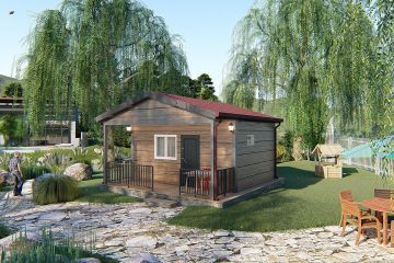 Einstöckiges Stahlhaus