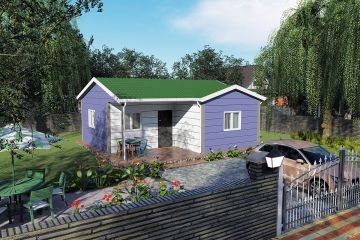 Einstöckiges Stahlhaus