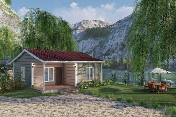 Einstöckiges Stahlhaus