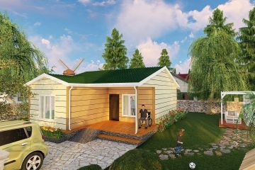 Einstöckiges Stahlhaus