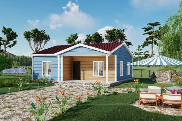 Einstöckiges Stahlhaus