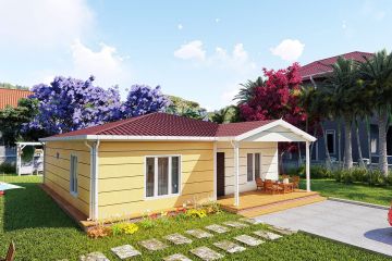 Einstöckiges Stahlhaus