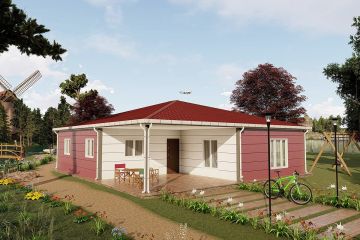 Einstöckiges Stahlhaus