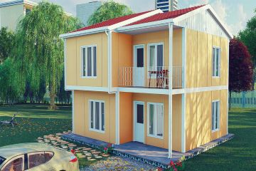 Doppelstöckiges Stahlhaus